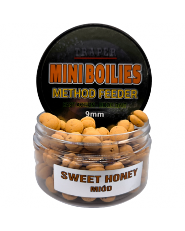 Kulki Traper Boilies Burger Method Feeder Miód Sweet Honey 9mm 50g