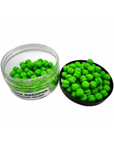 Kulki Traper Boilies Burger Method Feeder Marcepan Zielony Green Marzipan 9mm 50g
