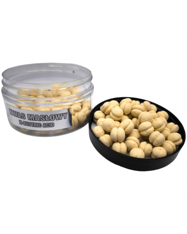 Kulki Traper Boilies Burger Method Feeder Kwas Masłowy N-Butyric Acid 9mm 50g