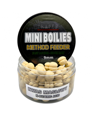 Kulki Traper Boilies Burger Method Feeder Kwas Masłowy N-Butyric Acid 9mm 50g