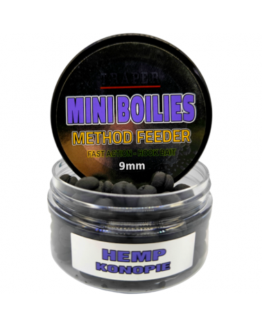 Kulki Traper Boilies Burger Method Feeder Konopie Hemp 9mm 50g