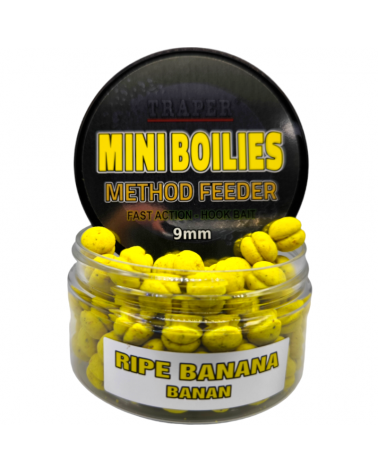 Kulki Traper Boilies Burger Method Feeder Banan Ripe Banana 9mm 50g