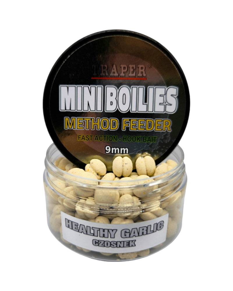 Kulki Traper Boilies Burger Method Feeder Czosnek Healthy Garlic 9mm 50g