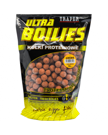Kulki Proteinowe Traper Ultra Zanętowe Łosoś 16mm 1kg