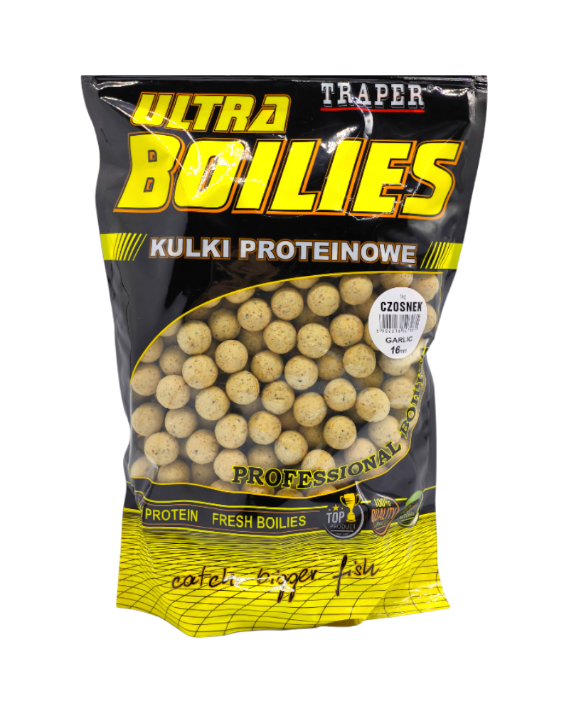 Kulki Proteinowe Traper Ultra Zanętowe Czosnek Garlic 16mm 1kg