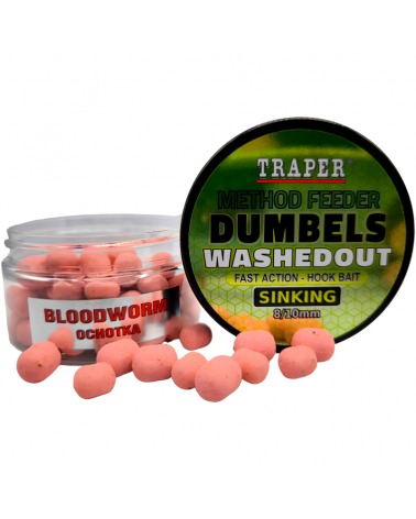 Dumbels Traper WashedOut Sinking 8-10mm/50g Ochotka Bloodworm