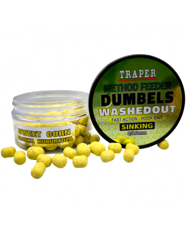Dumbels Traper WashedOut Sinking 8-10mm/50g Słodka Kukurydza Sweetcorn