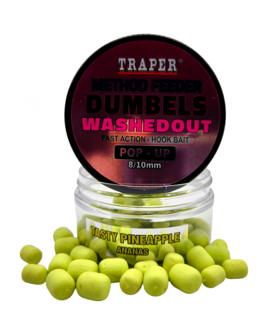 Dumbels Traper WashedOut Pop-Up 8-10mm 30g Ananas Tasty Pineapple
