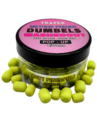 Dumbels Traper WashedOut Pop-Up 8-10mm 30g Ananas Tasty Pineapple