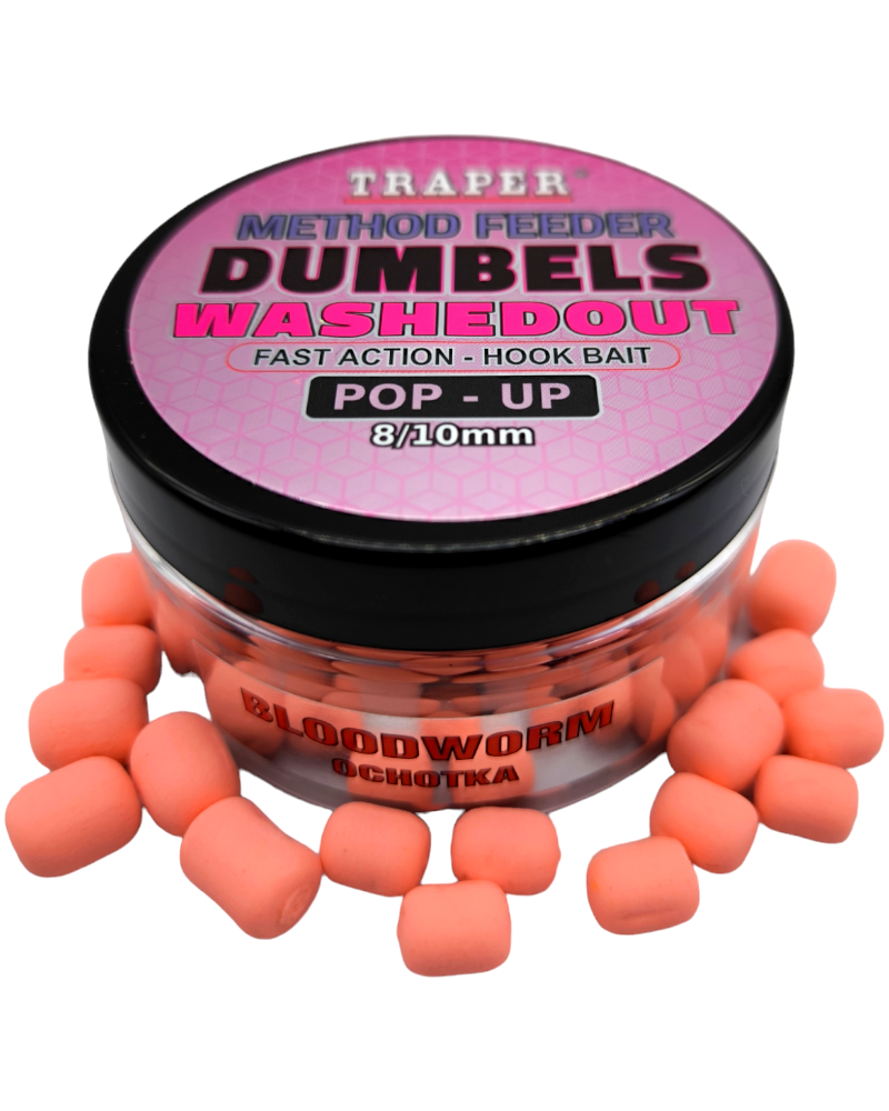 Dumbels Traper WashedOut Pop-Up 8-10mm 30g Ochotka Bloodworm