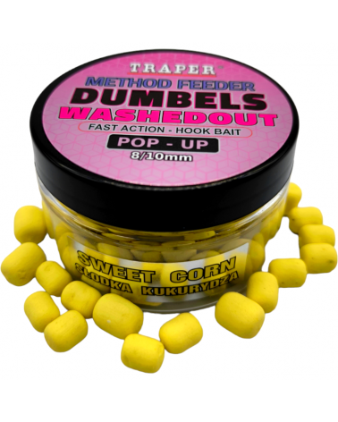 Dumbels Traper WashedOut Pop-Up 8-10mm 30g Słodka Kukurydza Sweetcorn