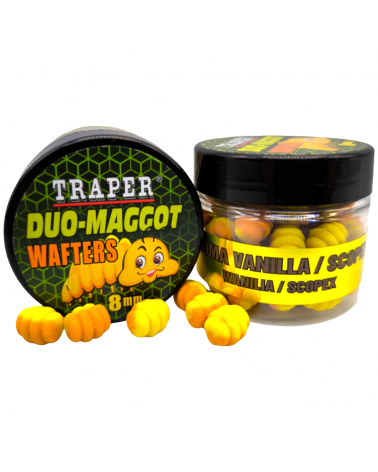 Wafters Traper Duo-Maggot Method Feeder 8mm 25g Wanilia-Vanilla/Scopex
