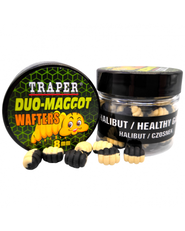 Wafters Traper Duo-Maggot Method Feeder 8mm 25g Halibut/Czosnek-Garlic