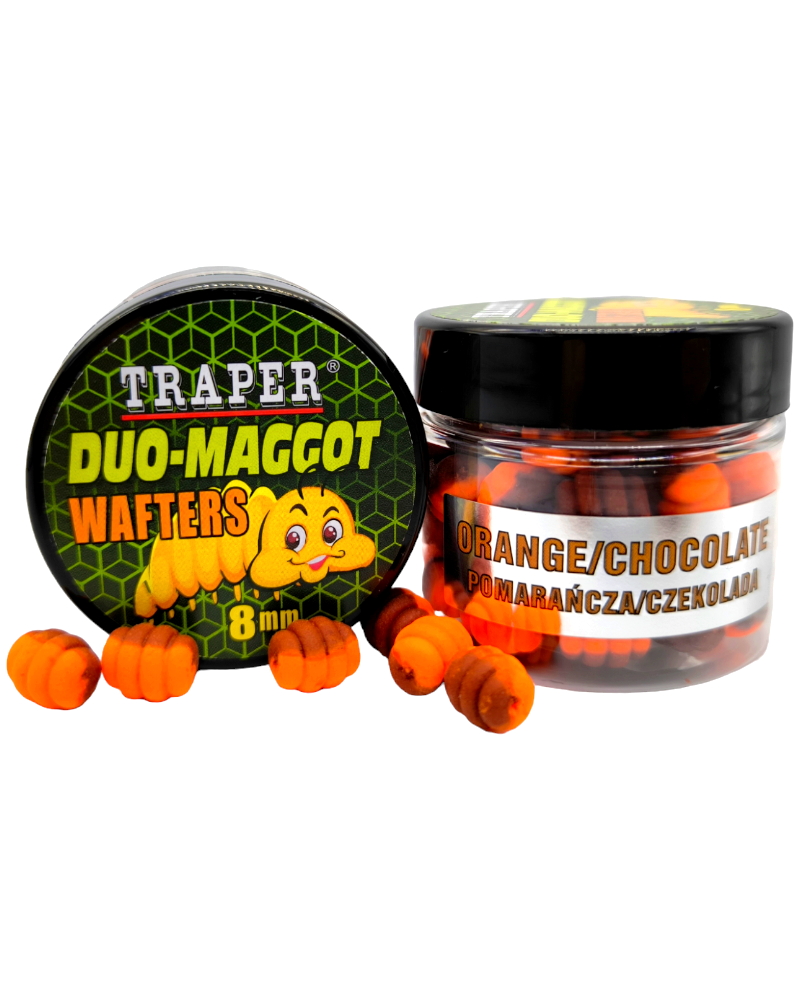 Wafters Traper Duo-Maggot Method Feeder 8mm 25g Pomarańcza/Czekolada Chocolate/Orange