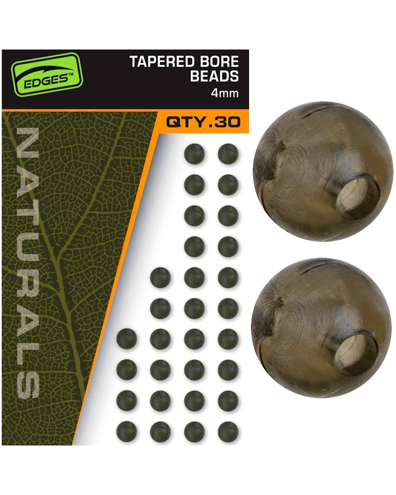 Koraliki Samoblokujące Fox Edges Naturals 4mm Tapered Bore Beads 30szt.