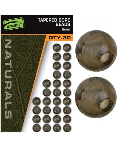 Koraliki Samoblokujące Fox Edges Naturals 6mm Tapered Bore Beads 30szt.
