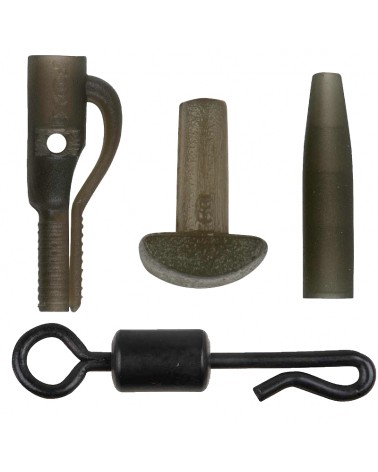 Zestaw Karpiowy Z Bezpiecznym Klipsem Fox Edges Naturals Power Grip Lead Clip Kit 5szt.