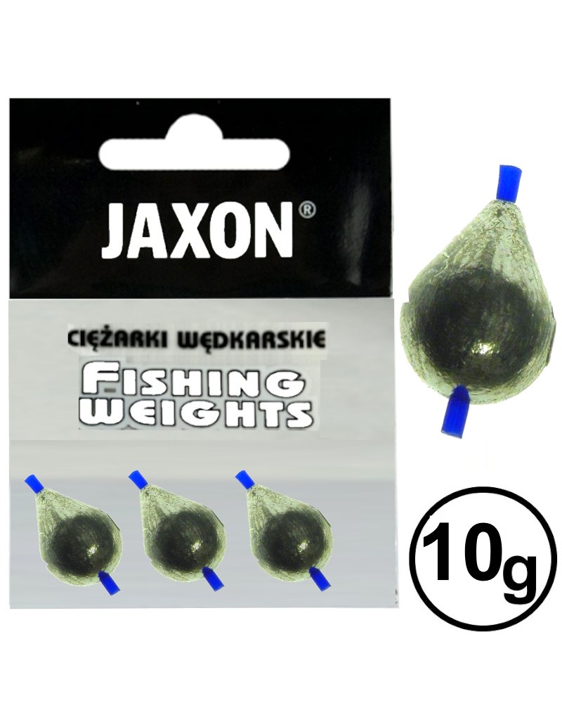 Ciężarek Jaxon Łezka Przelotowa Z Rurką 10g 3szt.