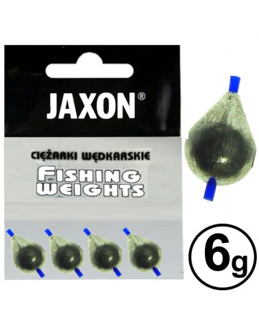 Ciężarek Jaxon Łezka Przelotowa Z Rurką 6.0g 4szt.