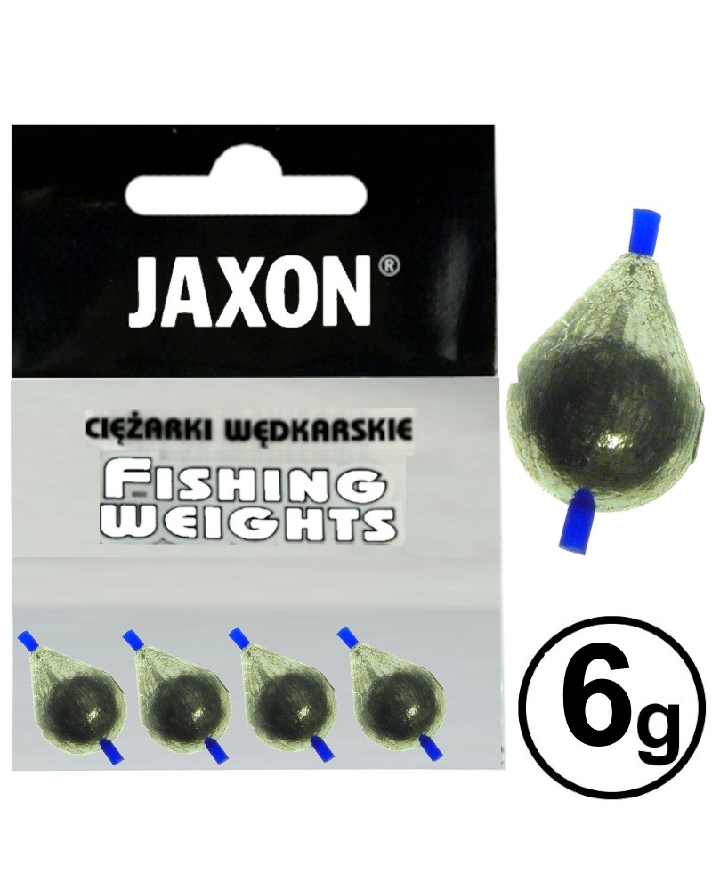 Ciężarek Jaxon Łezka Przelotowa Z Rurką 6.0g 4szt.