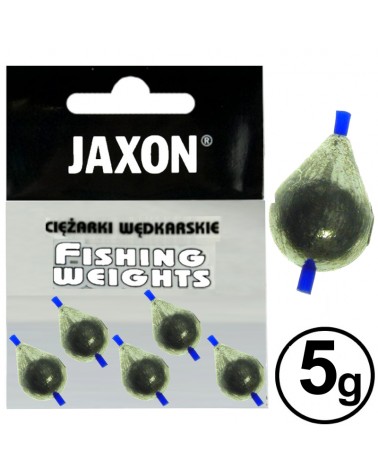 Ciężarek Jaxon Łezka Przelotowa Z Rurką 5.0g 5szt.