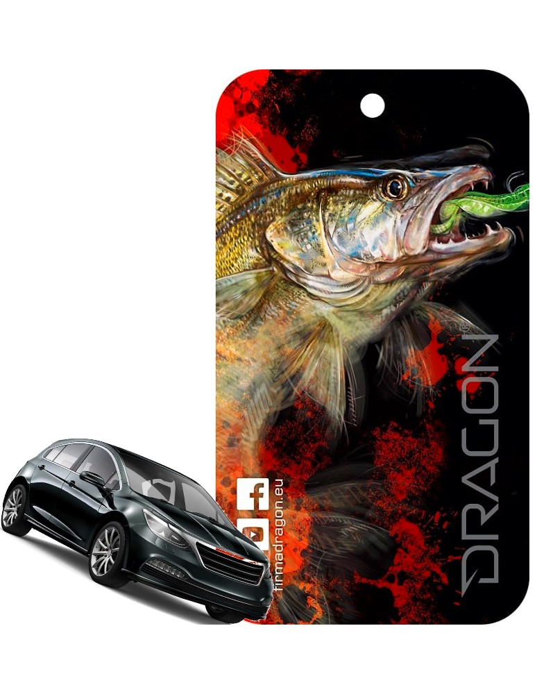 Zawieszka Zapachowa Do Samochodu Dragon Sandacz Czarna New Car