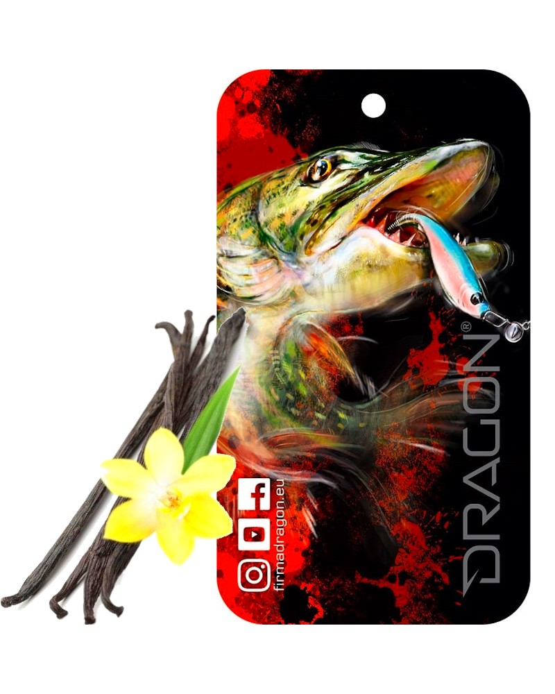 Zawieszka Zapachowa Do Samochodu Dragon Szczupak Czarna Wanilia