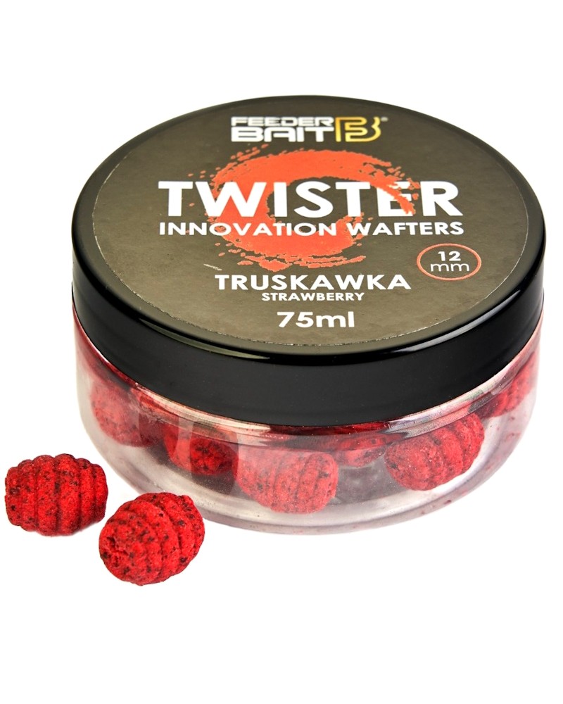 Twister Wafters Feeder Bait Truskawka Strawberry 12mm 75ml