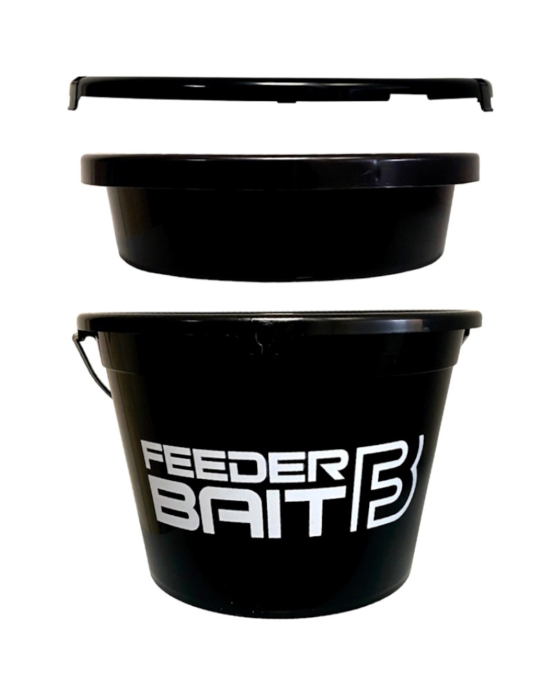 Wiadro Do Rozrabiania Zanęty Feeder Bait 13L+Miska+Pokrywa