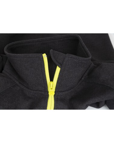 Bluza Matrix Minimal Black/Marl 1/4 Zip Sweatshirt M