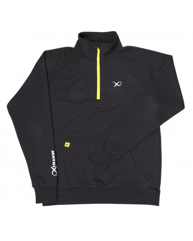 Bluza Matrix Minimal Black/Marl 1/4 Zip Sweatshirt M