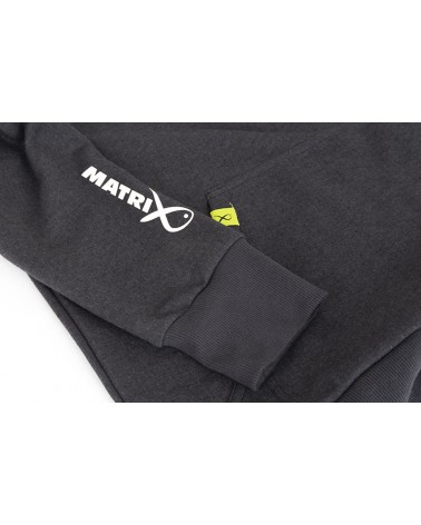 Bluza Matrix Minimal Black/Marl 1/4 Zip Sweatshirt XL