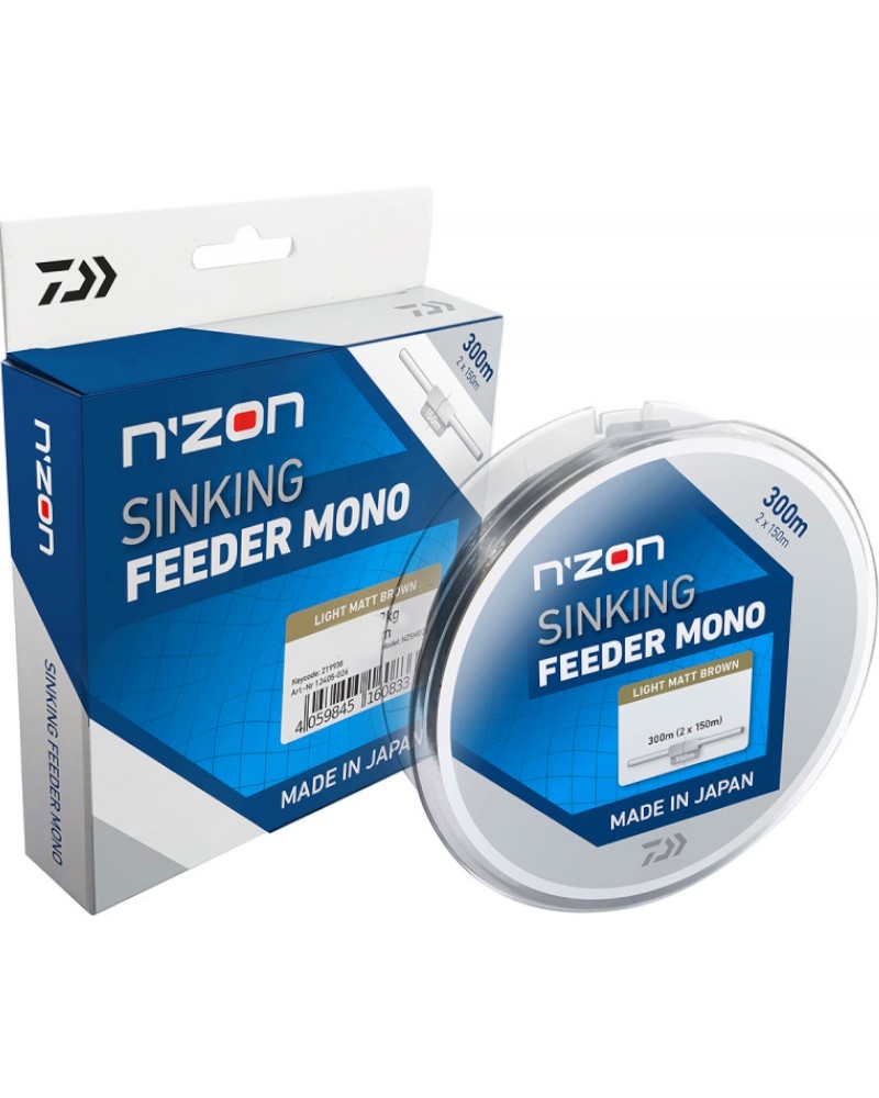 Żyłka Gruntowa Tonąca Daiwa N'Zon Sinking Mono 0.208mm 6lb 3.08kg 300m Brązowa