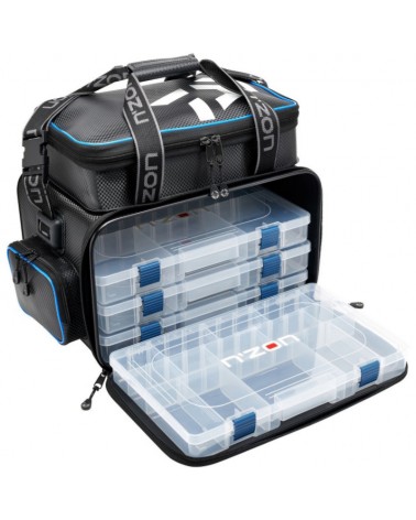 Torba Wędkarska Na Akcesoria Z Pudełkami Daiwa N'Zon Eva 4 Box Feeder Bag L