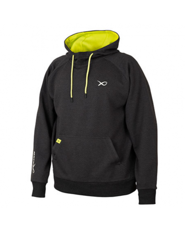 Bluza Matrix Minimal Black/Marl+Lime Hoody L