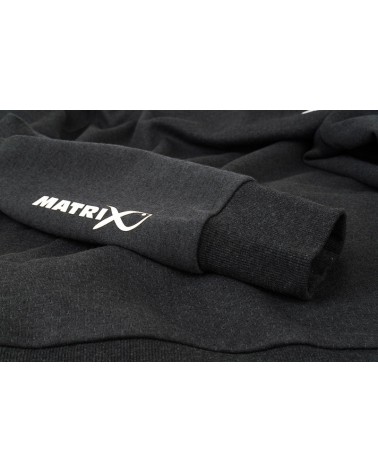 Bluza Matrix Minimal Black/Marl+Lime Hoody L