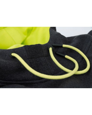Bluza Matrix Minimal Black/Marl+Lime Hoody M