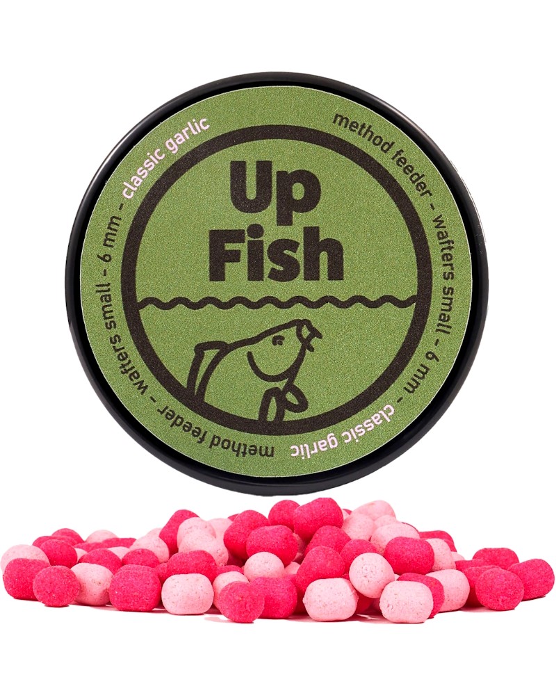 Dumbells Przynęta Up Fish Method Feeder Wafters Mini Wafters 8x6mm Garlic Czosnek