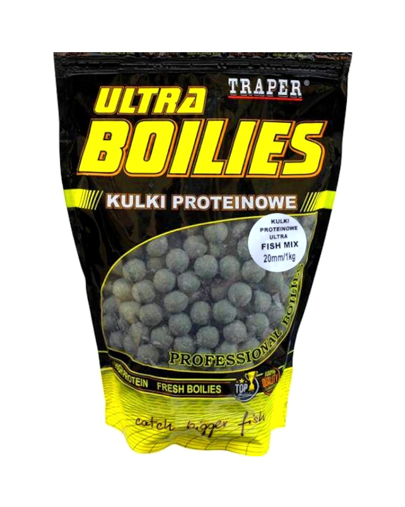 Kulki Proteinowe Traper Ultra Zanętowe Fish Mix 20mm 1kg