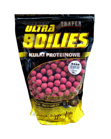 Kulki Proteinowe Traper Ultra Zanętowe Krab 16mm 1kg
