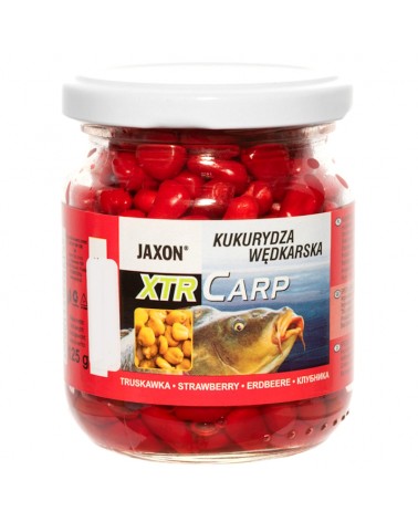 Kukurydza Haczykowa Twarda Na Włos Jaxon XTR Carp Truskawka Red 125g