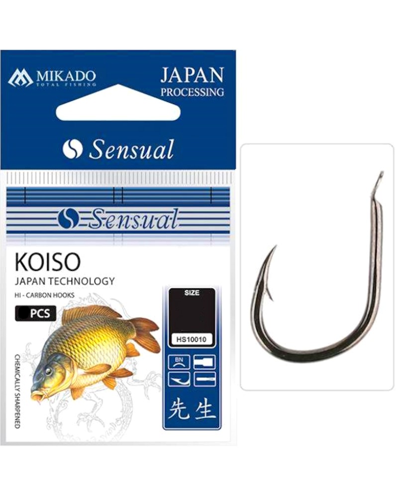 Haczyki Karpiowe Mikado Sensual Koiso Nr 4 BN 10szt.