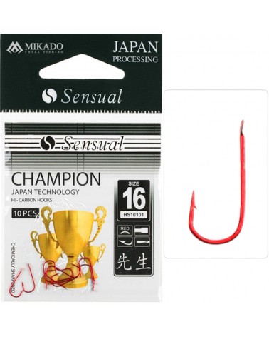 Haczyki Mikado Sensual Champion Nr 16 Red 10szt.