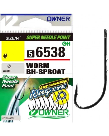 Haczyki Owner 56538 Worm Bh-Sproat Nr 8 9szt.