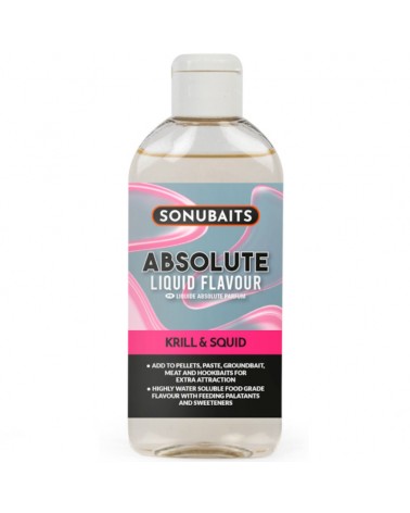 Booster Atraktor Sonubaits Absolute Liquid Flavour Krill & Squid 200ml