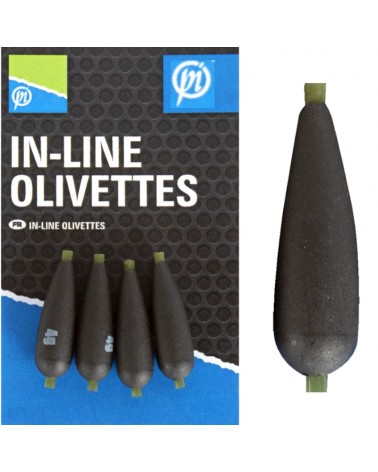 Ciężarek Oliwka Przelotowa Z Igielitem Preston In-line Olivettes 0.4g 6szt.