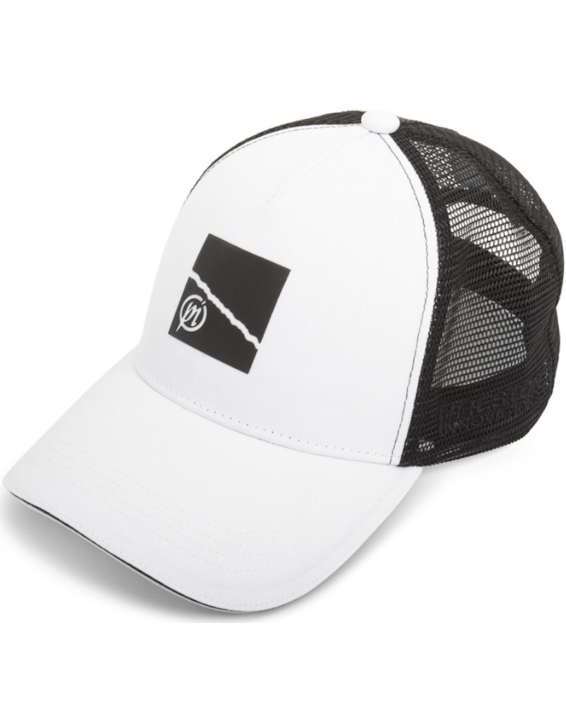 Czapka Z Daszkiem i Siateczką Preston White Ventamesh HD Cap Czarno-Biała