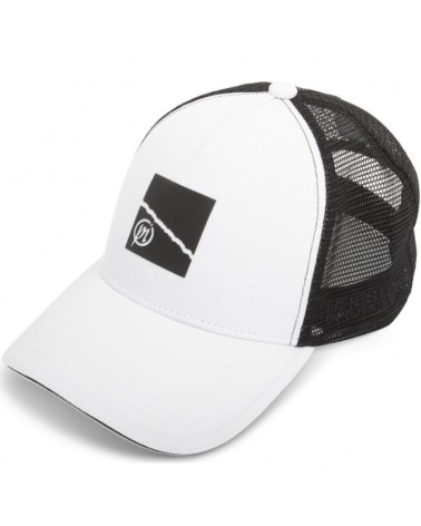 Czapka Z Daszkiem i Siateczką Preston White Ventamesh HD Cap Czarno-Biała