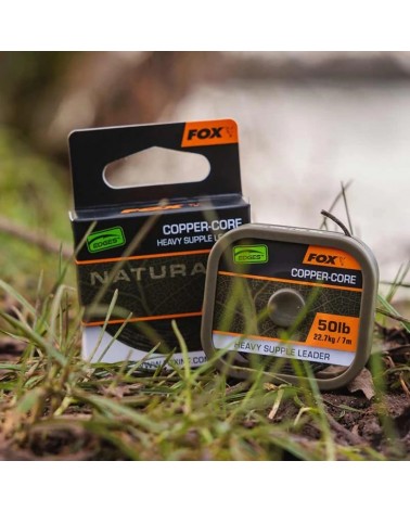 Materiał Na Przypony Karpiowe Fox Edges Naturals Copper-Core 50lb 7m