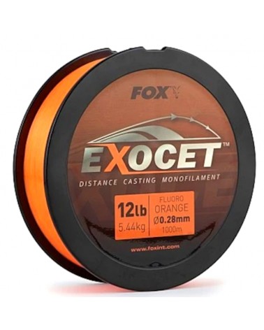 Żyłka Karpiowa Fox Exocet Fluoro Orange Mono 0.28mm 12lb 5.5kg 1000m